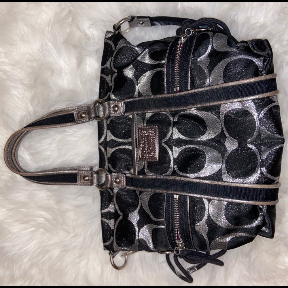 COACH POPPY SIGNATURE SATEEN SPOTLIGHT BAG